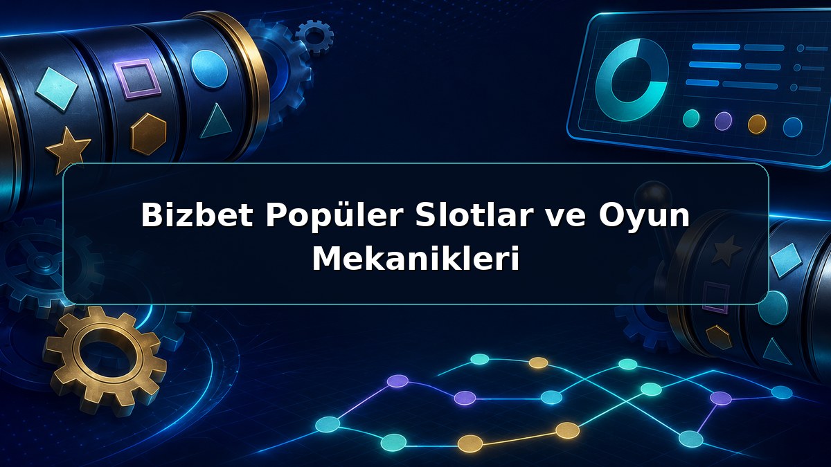 Bizbet Popüler Slotlar ve Oyun Mekanikleri hakkında açıklayıcı Bizbet görseli