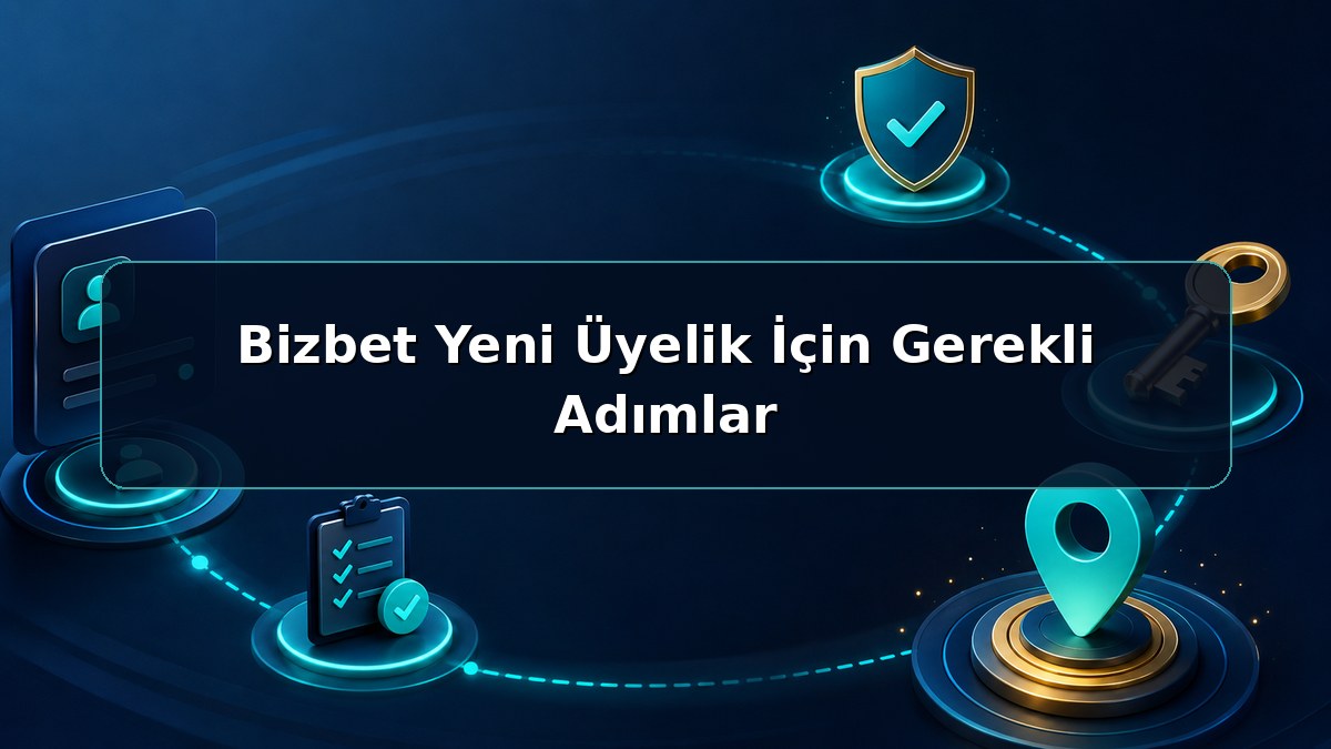 Bizbet Yeni Üyelik İçin Gerekli Adımlar hakkında açıklayıcı Bizbet görseli