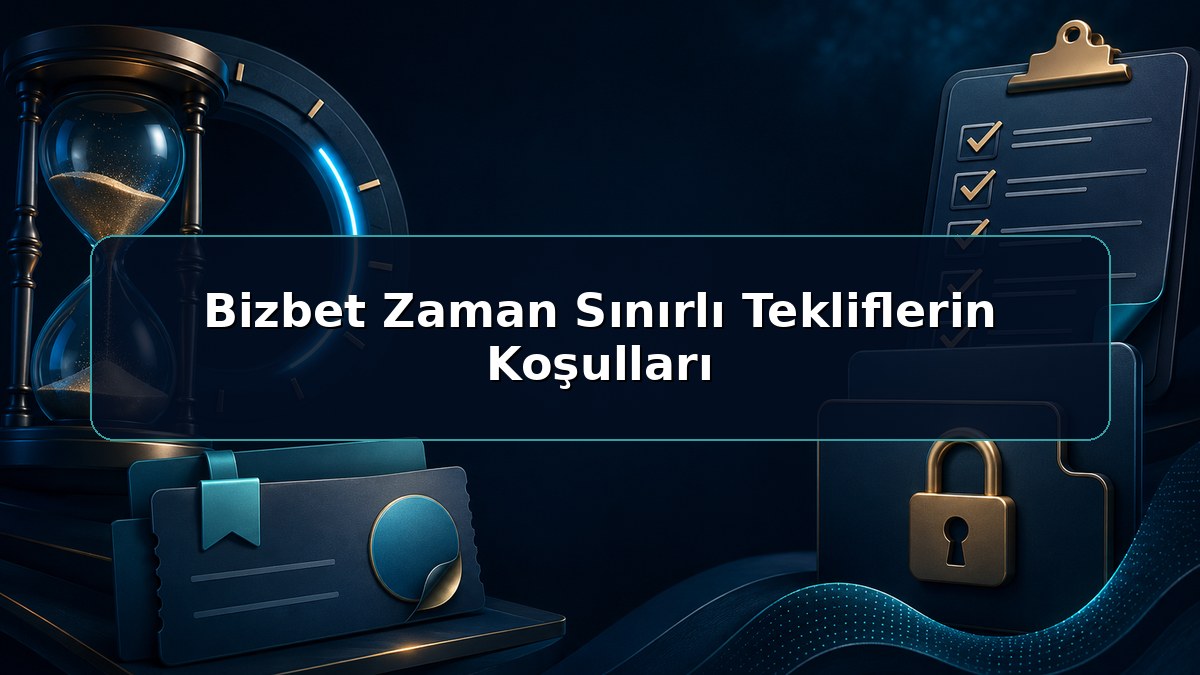 Bizbet Zaman Sınırlı Tekliflerin Koşulları hakkında açıklayıcı Bizbet görseli
